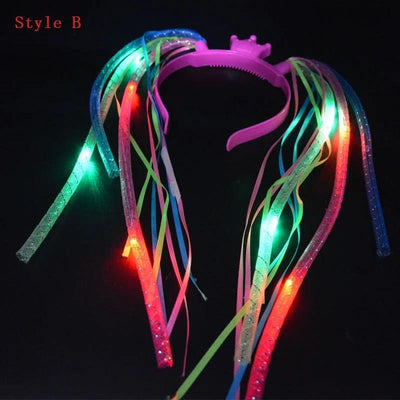 Diadema LED Trenzas Luminosas para Fiestas y Raves - Image 14