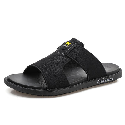 Sandalias de Cuero Piel Suave Antideslizantes para Hombre - Zapatos de Playa - Image 4