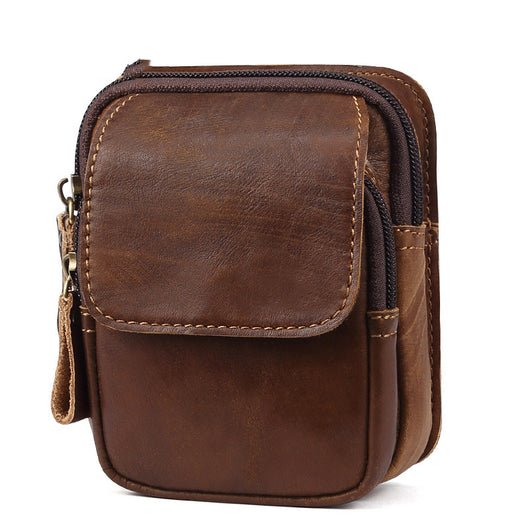 Bolsos de Cintura Retro en Cuero para Hombre - Image 7