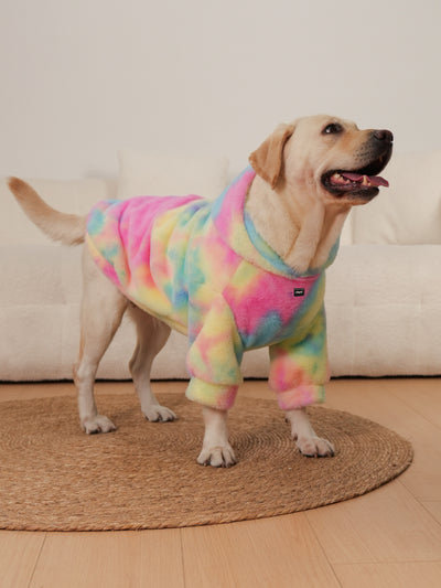 Suéter para Perro Tie-Dye Arcoíris con Patrón de Conejo - Image 13