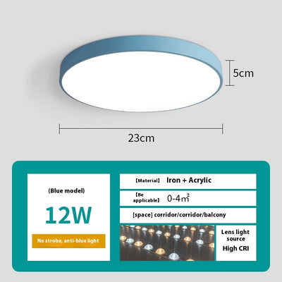 Lámpara de Techo LED Redonda Minimalista para Sala de Estar - Image 29