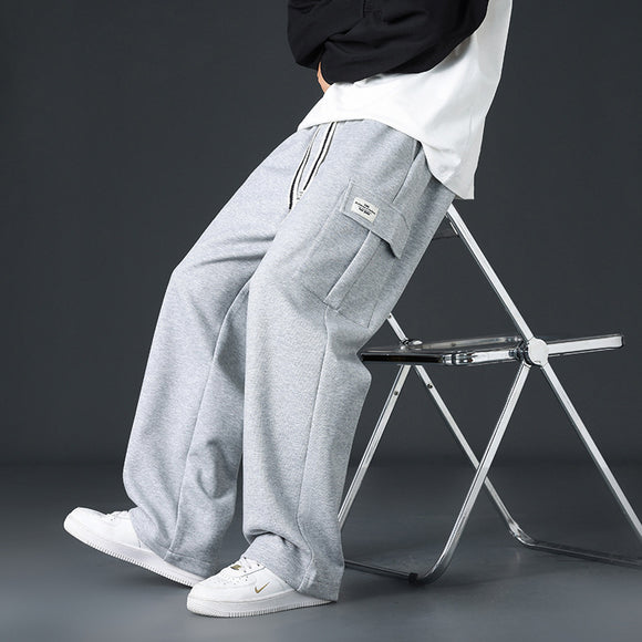 Pantalones Casuales Hombre Corte Amplio y Drapeado