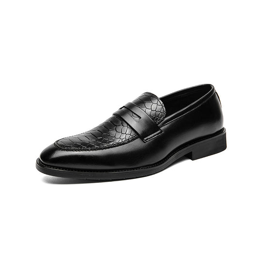 Zapatos Casuales de Cuero Estilo Británico-Coreano Sin Cordones - Image 5
