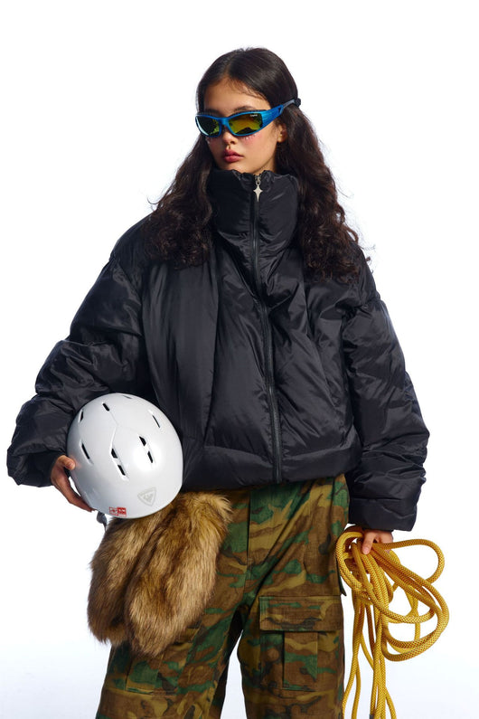 Abrigo Pato Blanco con Cuello Mao - Diseño Moderno Invierno - Image 17