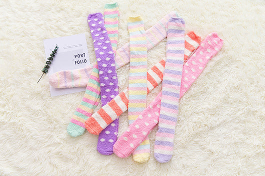 Calcetines Largos de Coral Fleece hasta la Rodilla - Talla Plus - Image 2
