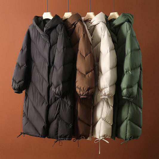 Abrigo Largo de Plumón de Pato 90% para Invierno - Mujer Talla Extendida