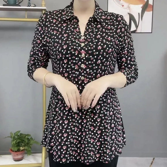 Blusa Floral Holgada Midi - Comodidad y Estilo