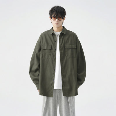 Camisa Jacket Casual Oversize para Hombre - Talla Grande - Image 4