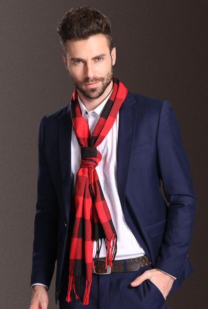 Bufanda Escocesa para Hombre Invierno Cálida Estilo Europa - Image 10