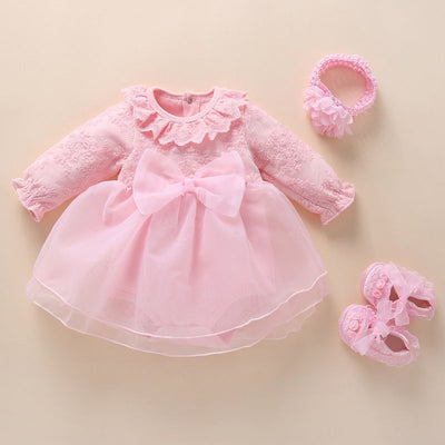 Vestido Elegante para Bebé de Un Año - Diseño Viral Tendencia - Image 2