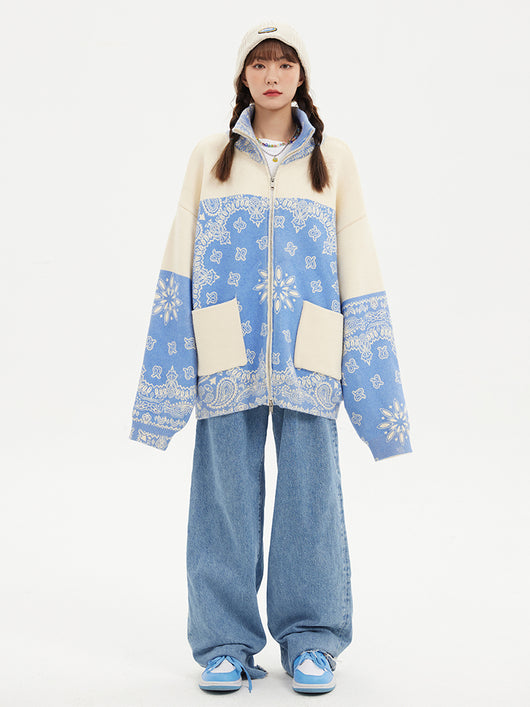 Cardigan Tejido Suelto Flor de Cashew - Suéter Casual Versátil - Image 5