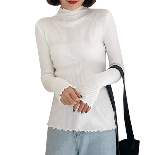 Suéter Cuello Semialto para Mujer - Básico Versátil - Image 11