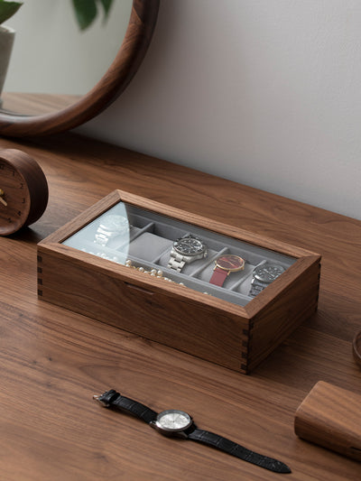 Caja Exhibidora de Madera Maciza para Relojes - Image 5