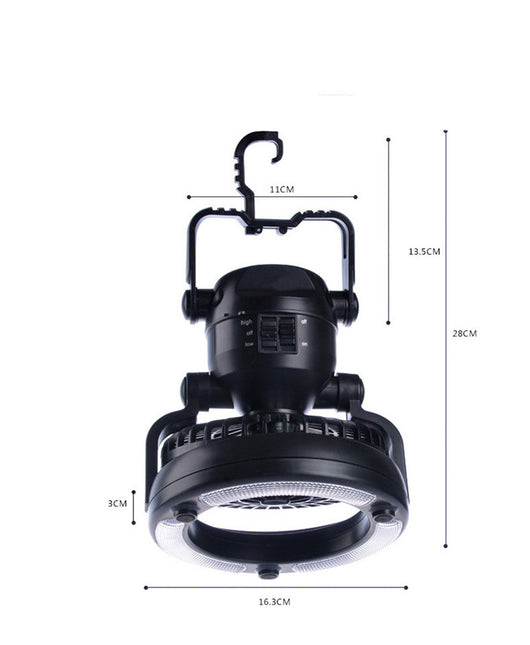 Ventilador Camping LED 18 Luces - Portátil y Multifuncional - Image 7