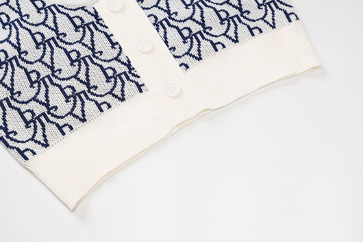 Cardigan Tejido Slim Fit con Escote V - Diseño Moderno Estampado - Image 13