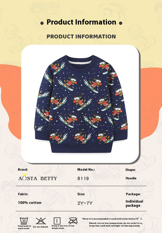 Camisa Infantil de Manga Larga con Estilo Europeo y Americano - Image 7