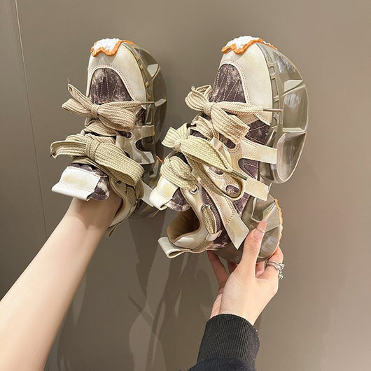 Zapatillas de Moda con Plataforma Gruesa y Diseño Graffiti - Image 4
