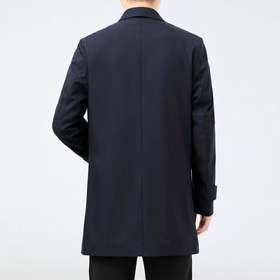 Abrigo Trench Coat Ejecutivo Largo para Hombre - Image 2