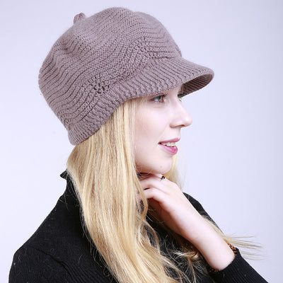 Gorro Tejido Cálido de Lana para Mujer - Image 13