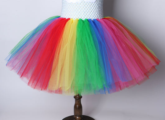 Vestido Princesa Arcoíris de Tul Brillante para Niñas - Image 11