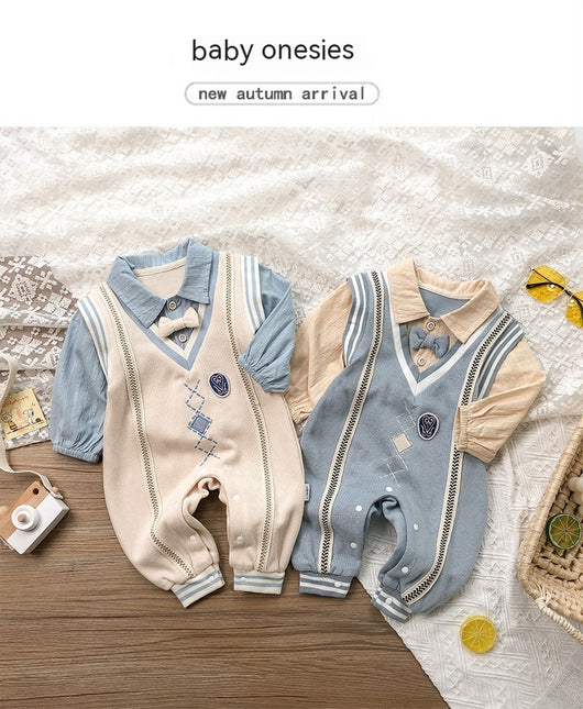 Mameluco Bebé Otoño Estilo Coreano Manga Larga para Niño Recién Nacido - Image 7