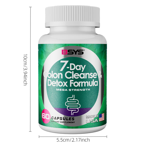 Fórmula Limpieza de Colon 7 Días - Desintoxicación Natural 60 Cápsulas