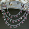 Heart Rhinestone High-Colorfast Gun Black Chain