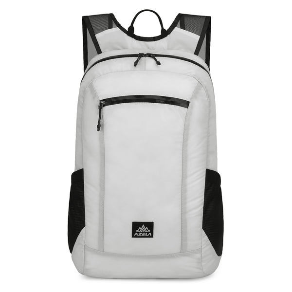 Mochila de Senderismo Ligera AZELA, Blanca para Viajes al Aire Libre con Múltiples Bolsillos y Correas Transpirables - Image 4