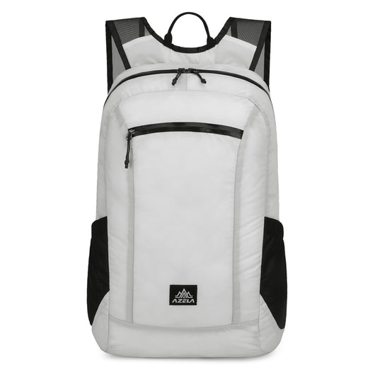 Mochila de Senderismo Ligera AZELA, Blanca para Viajes al Aire Libre con Múltiples Bolsillos y Correas Transpirables - Image 4