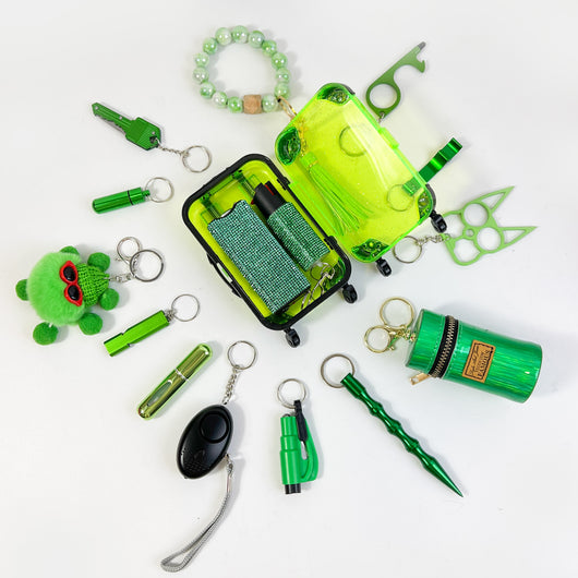 Set de 16 Llaveros Verdes con Anilla Fija - Image 5