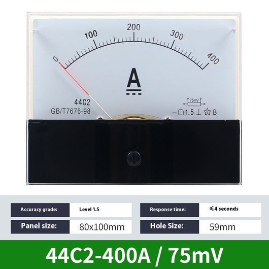 Amperímetro DC Analógico 44C2 - Medidor de Corriente de Precisión - Image 32