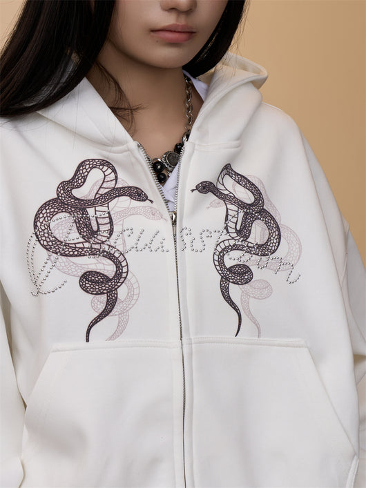 Sudadera Estampada con Capucha Retro para Mujer - Image 26