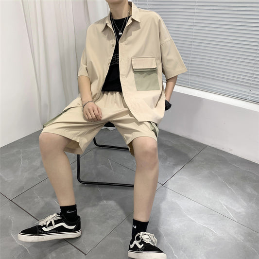 Conjunto Deportivo de Verano: Camisa Manga Corta y Shorts