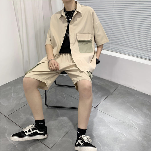 Conjunto Deportivo de Verano: Camisa Manga Corta y Shorts