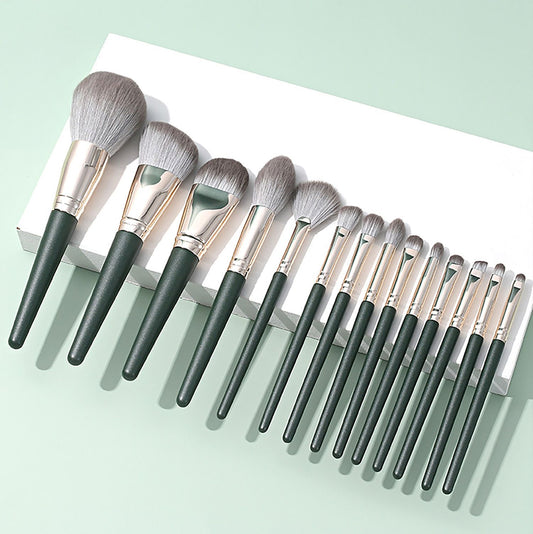 Set de 14 Brochas de Maquillaje Green Cloud - Image 2