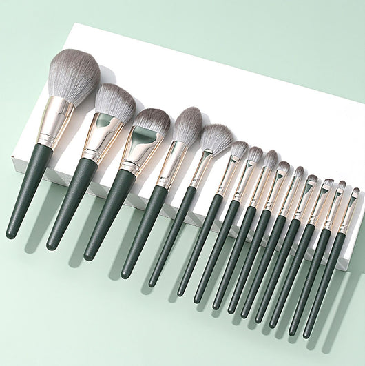 Set de 14 Brochas de Maquillaje Green Cloud - Image 2