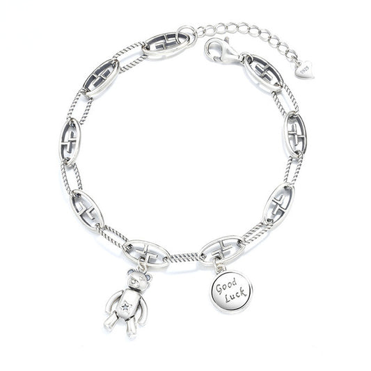 Pulsera de Osito de la Suerte con Diseño Cartoon