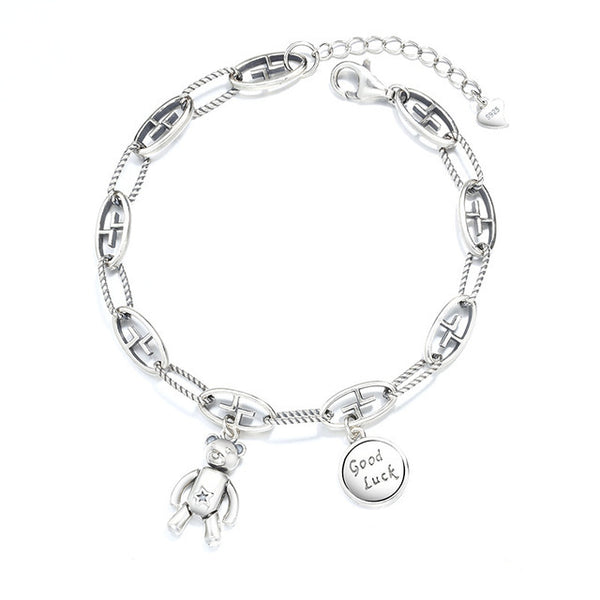 Pulsera de Osito de la Suerte con Diseño Cartoon