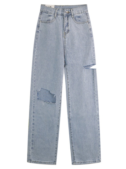 Pantalones Rectos Anchos de Cintura Alta para Mujer - Diseño Moderno - Image 5