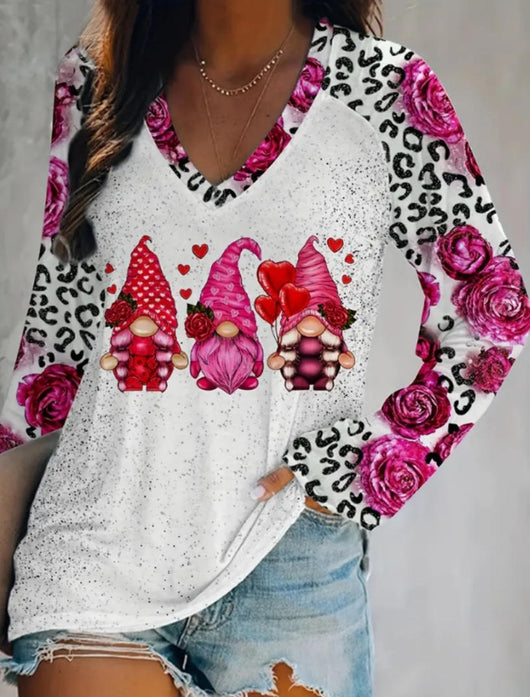 Playera Navideña Estampada Talla Grande para Mujer, Manga Larga - Image 13