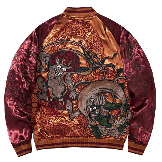 Chaqueta Beisbolera Reversible con Bordados - Estilo Casual Resistente - Image 5