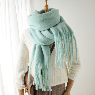 Bufanda Larga de Invierno con Borlas - Abrigo Versátil y Cálido - Image 22