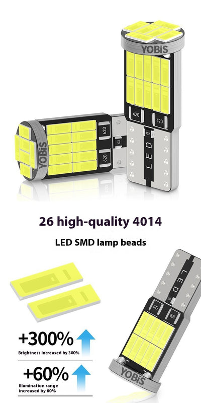Luz LED Frontal T10 26 SMD 4014 - Iluminación de Ancho Decodificable - Image 9