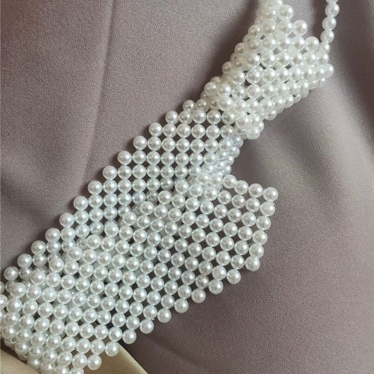 Cadena de Cuerpo Pearl Calada - Diseño Retro Artesanal - Image 3
