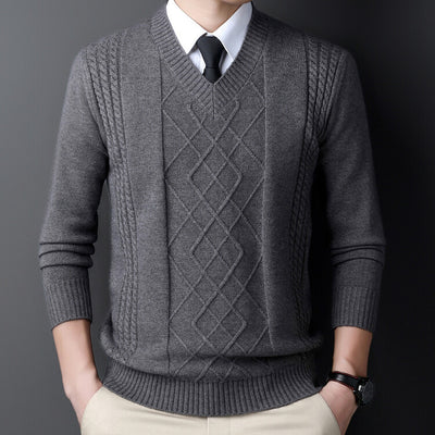 Suéter Casual para Hombre con Cuello Tipo Polo - Pullover de Punto - Image 7