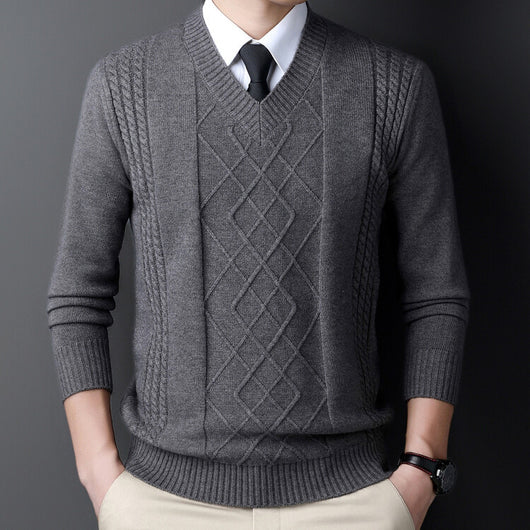 Suéter Casual para Hombre con Cuello Tipo Polo - Pullover de Punto - Image 7