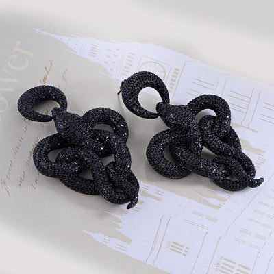 Aretes Serpiente Retorcida Ancha - Diseño Audaz y Exagerado - Image 9