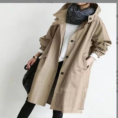 Chaqueta Cortavientos Mujer Casual Suelta con Capucha y Bolsillos - Impermeable y Secado Rápido - Image 29