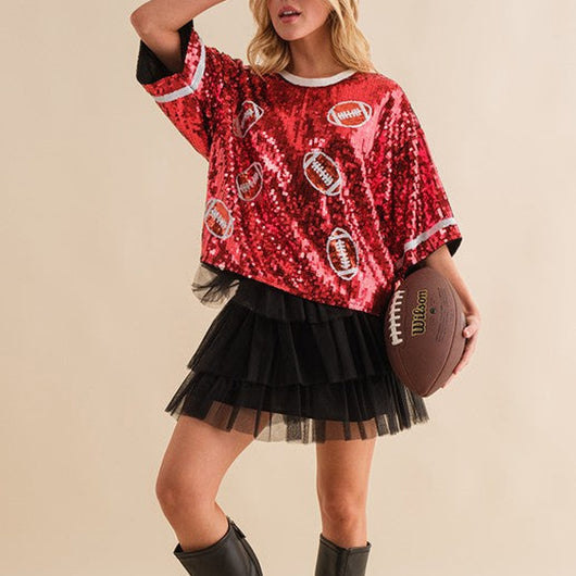 Blusa Deportiva con Lentejuelas - Corte Holgado y Casual - Image 19