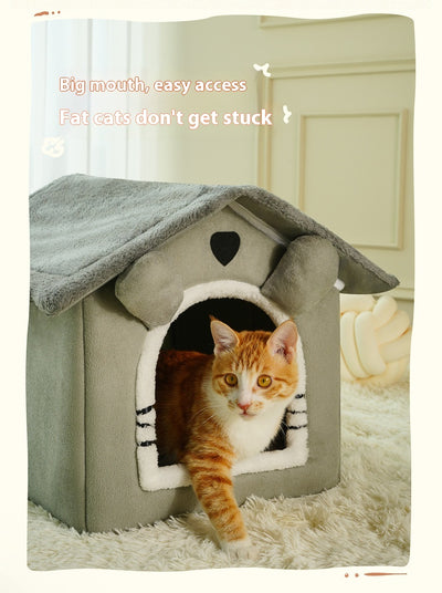 Cama Térmica para Mascotas - Casa Acogedora 4 Estaciones Desmontable y Lavable - Image 12